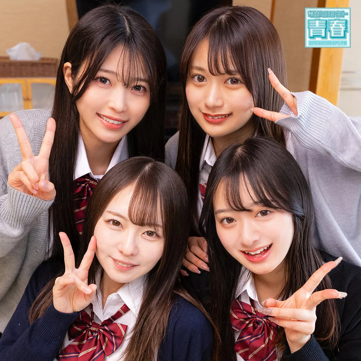 deaa040｜かりん＆めいさ＆かほ＆あおい｜修学旅行先の旅館でハーレム乱交パーティー